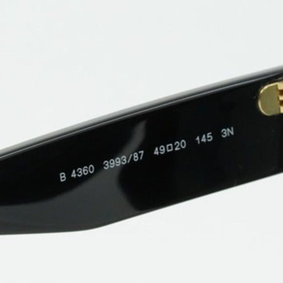 FINAL PRICE NEW BURBERRY ERNEST BE4360 399387 BLACK DARK GREY MENS SUNGL… - Picture 8 of 10